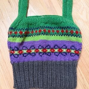 Free people hand knit Colorful Women's top
